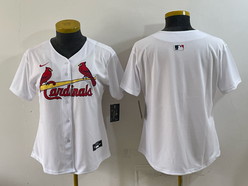 women 2026 St.Louis Cardinals blank white Nike MLB Jersey 0727003